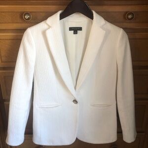 Ann Taylor Hutton Winter White Tweed Jacket